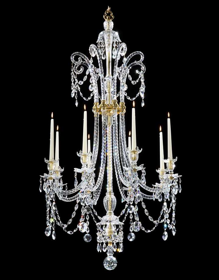 A GEORGE III EIGHT LIGHT CHANDELIER, NO. 426